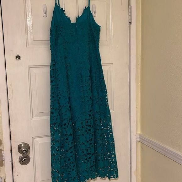 Teal spaghetti strap dress - Picture 2 of 5